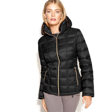 michael kors black men's jacket|michael kors black puffer coat.